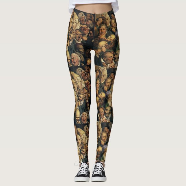 Daumiers uttryck Art leggings (Framsida)