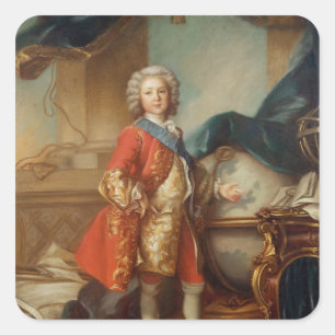 Dauphin Charles-Louis av Frankrike Fyrkantigt Klistermärke