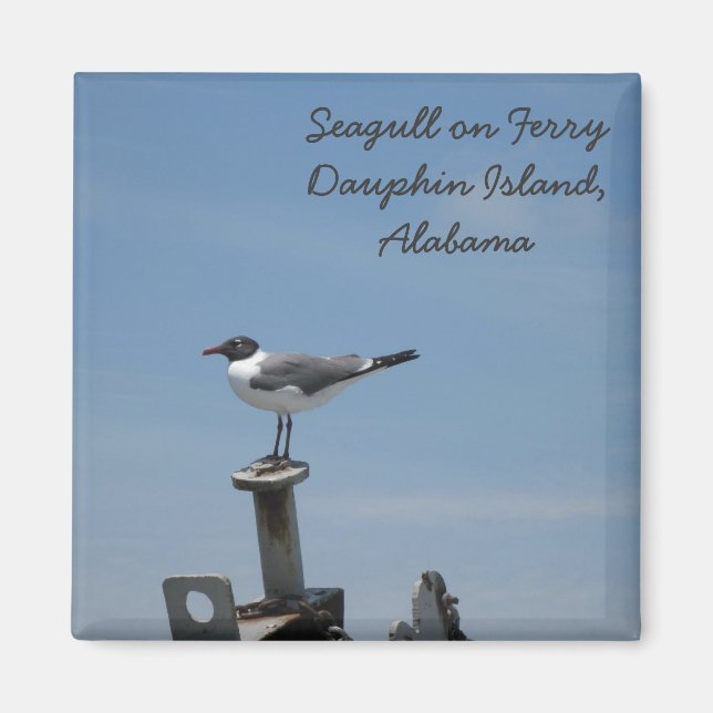 Dauphin Island, Alabama Magnet (Framsidan)