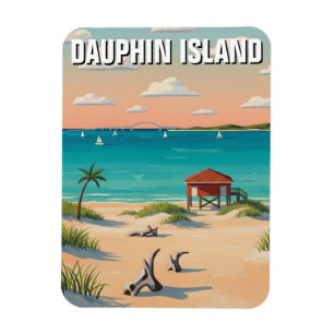 Dauphin Island Alabama Resor Magnet