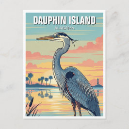 Dauphin Island Alabama Travel Vykort