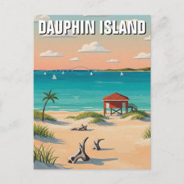 Dauphin Island Alabama Travel Vykort