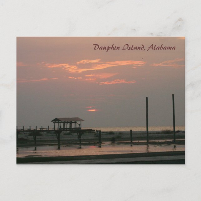 Dauphin Island, Alabama-vykort Vykort (Framsida)
