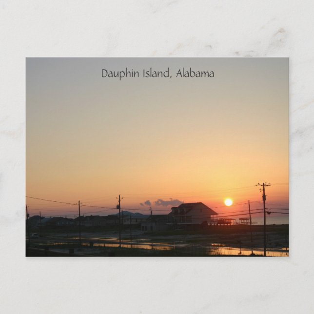 Dauphin Island, Alabama-vykort Vykort (Framsida)