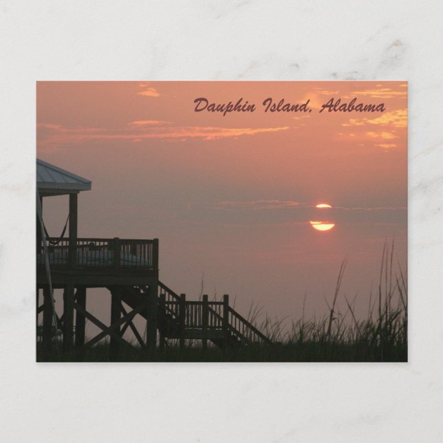 Dauphin Island, Alabama-vykort Vykort (Framsida)