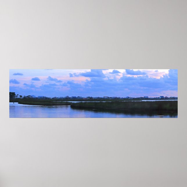 Dauphin Island Bayside Panorama Poster (Framsidan)
