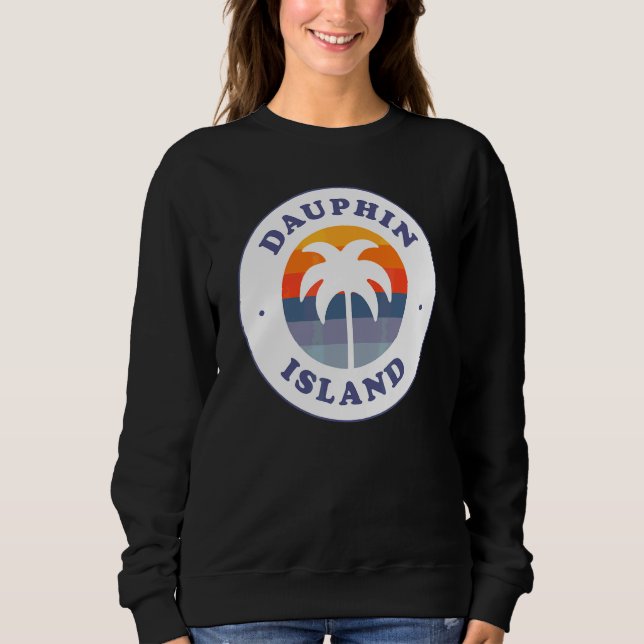 Dauphin Island Beach Alabama Al Bukt Kusten Souven T Shirt (Framsida)