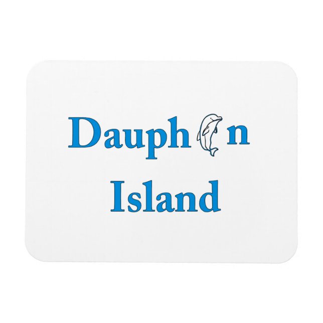 Dauphin Island Sign Magnet (Horisontell)