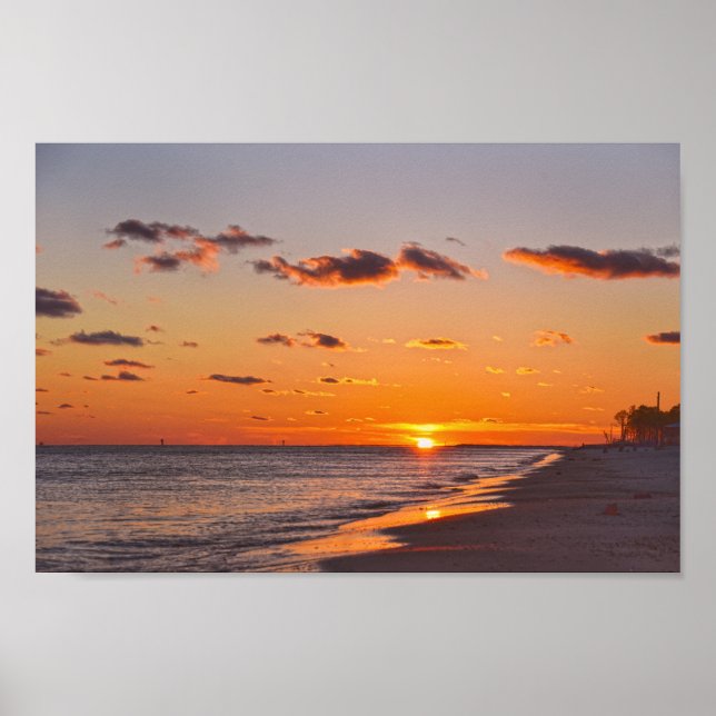 Dauphin Island Sunset, Alabama Poster (Framsidan)