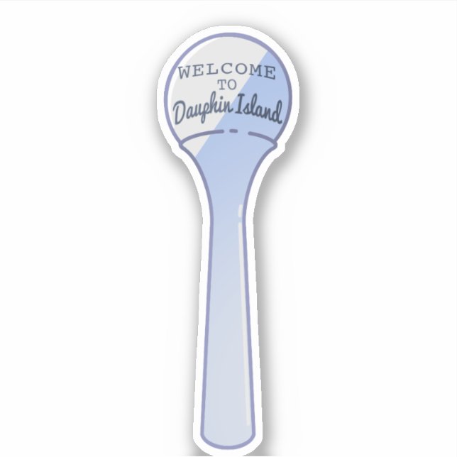 Dauphin Island vatten torn. Klistermärken (Framsida)