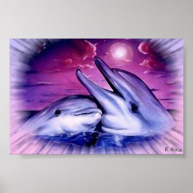 Dauphins á l'huile poster (Framsidan)