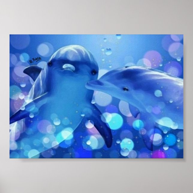 Dauphins á l'huile poster (Framsidan)