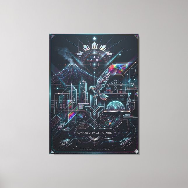 Davao: City of Future Canvastryck (Framsida)