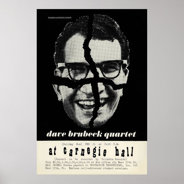 Dave Brubeck - Paul Desmond jazzaffisch - På Poster (Framsidan)