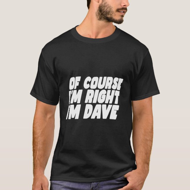 Dave David T Shirt (Framsida)