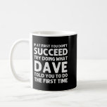 DAVE Gift Namn Personlig Birthday Funny Christm Kaffemugg<br><div class="desc">DAVE Gift Namn Personlig Birthday Funny Joke</div>