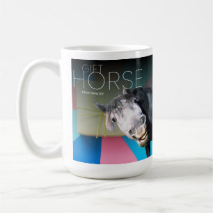 Dave Hawley Funny Button Gift Horse 15 oz Mugg