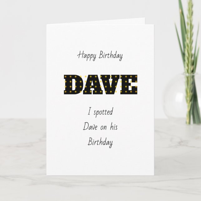 Dave Kort (Framsida)
