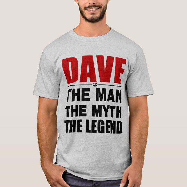 Dave manen mythen legenden tee shirt (Framsida)