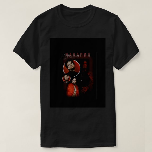Dave Navarro Bootleg Tee Shirt Graphic (Design framsida)