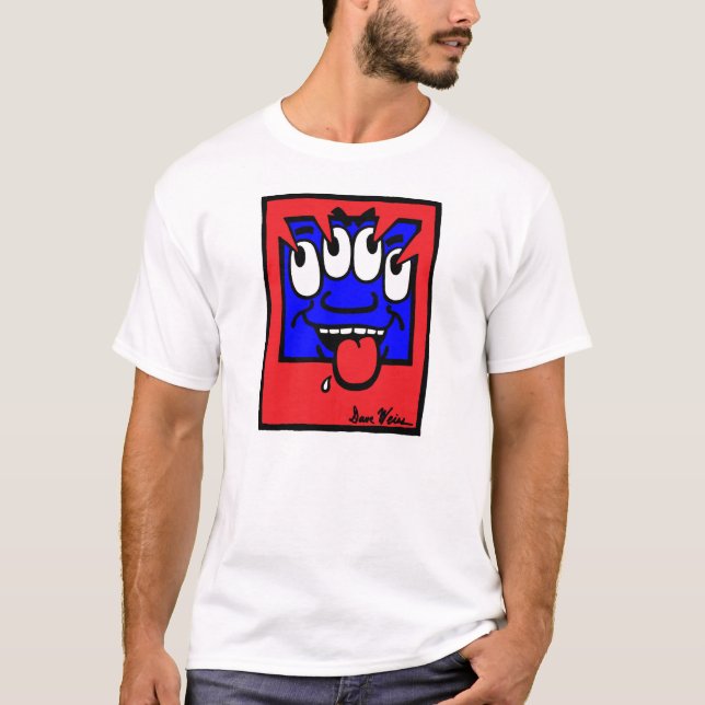 Dave Weiss amerikanpop: Fyra ögon T-shirt (Framsida)