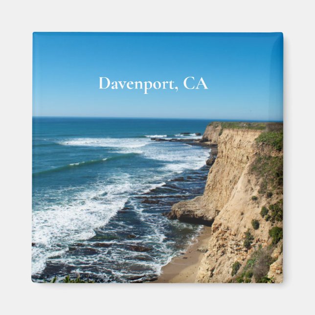 Davenport, California Magnet, märkt Magnet (Framsidan)