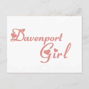 Davenport Girl T shirts Vykort