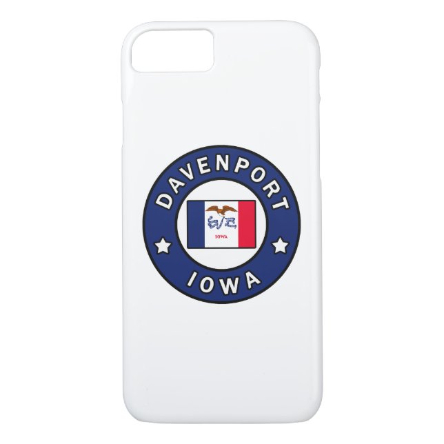 Davenport Iowa Case-Mate iPhone Skal (Baksida)