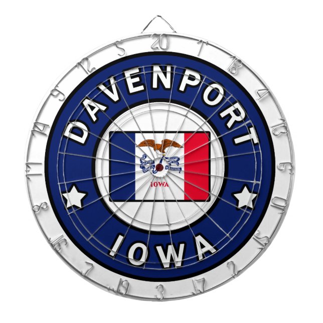 Davenport Iowa Darttavla (Framsidan)