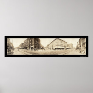 Davenport Iowa foto 1907 Poster