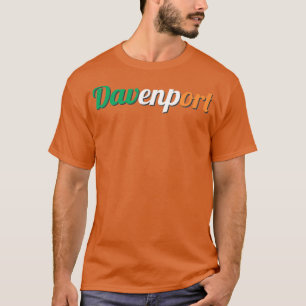 Davenport, Iowa Ireland Flagga Irish St. T Shirt