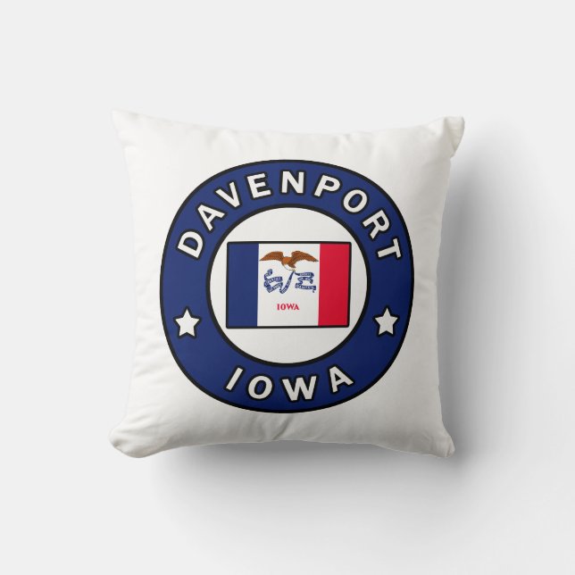 Davenport Iowa Kudde (Framsida)