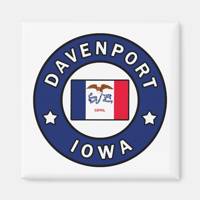 Davenport Iowa Magnet (Framsidan)