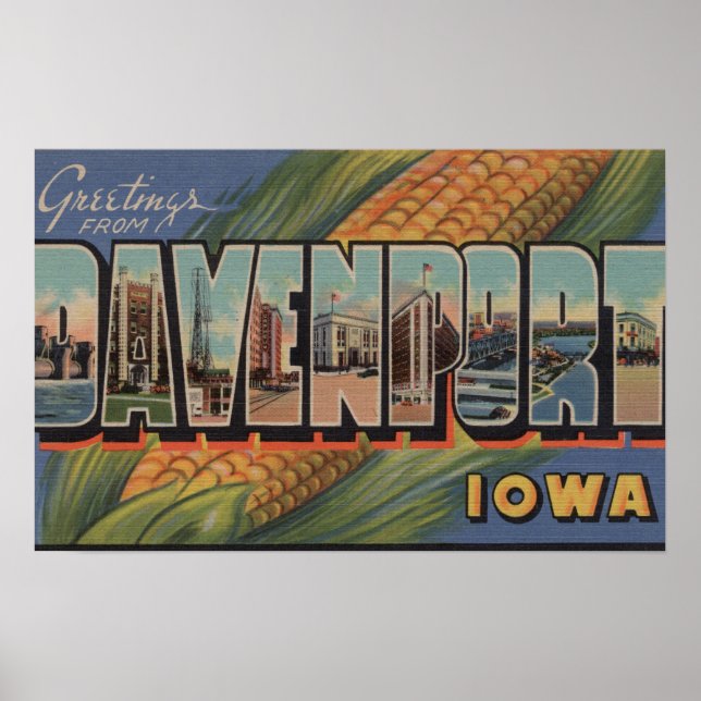 Davenport, Iowa (Maj) - Stora Brev-scenarierna Poster (Framsidan)
