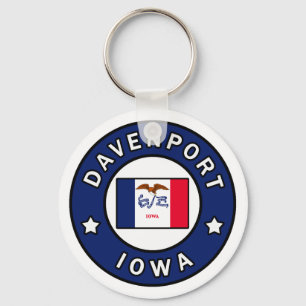Davenport Iowa Nyckelring