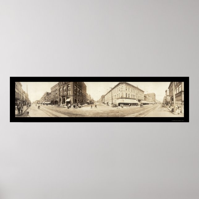 Davenport, Iowa Photo 1907 Poster (Framsidan)