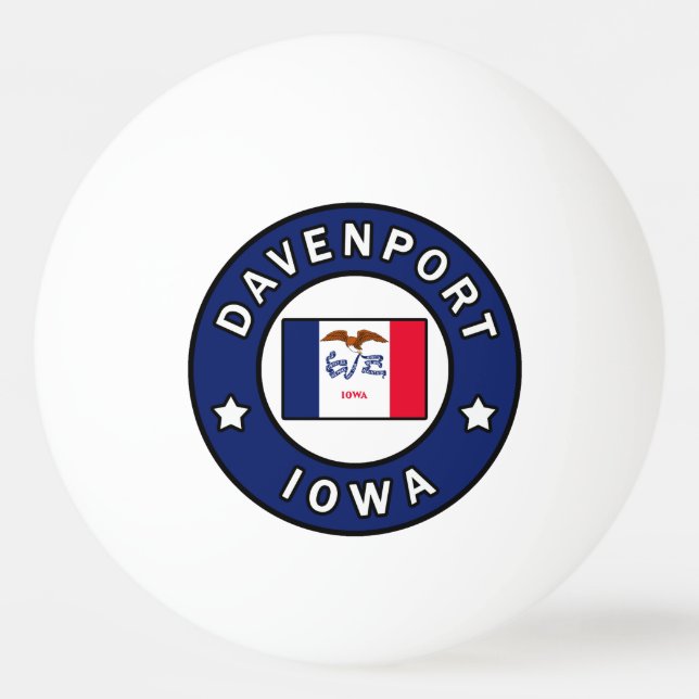Davenport Iowa Pingisboll (Framsidan)
