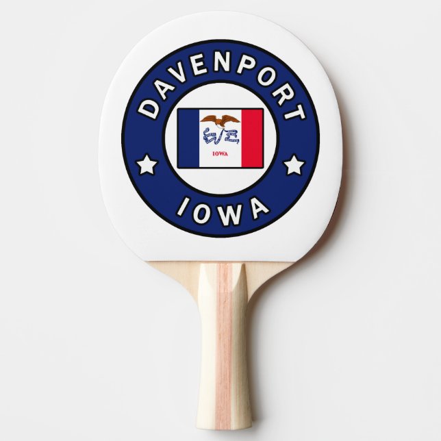 Davenport Iowa Pingisracket (Framsidan)