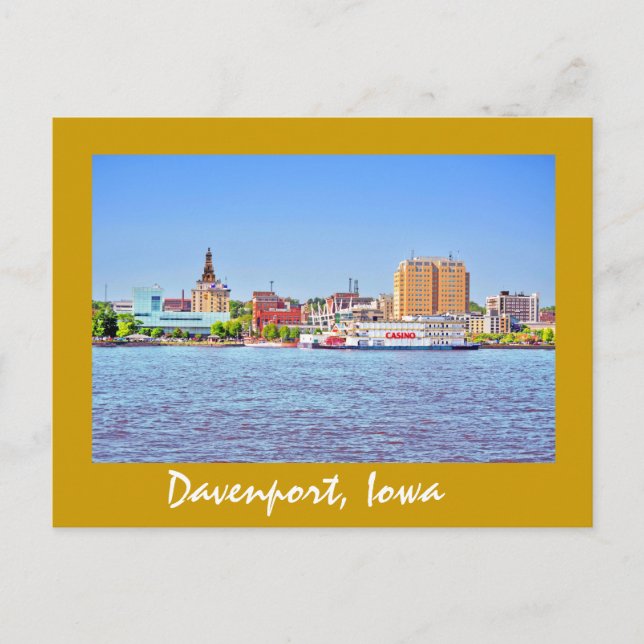 Davenport, Iowa, USA Vykort (Framsida)