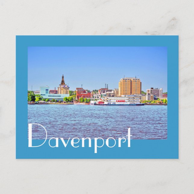 Davenport, Iowa, USA Vykort (Framsida)