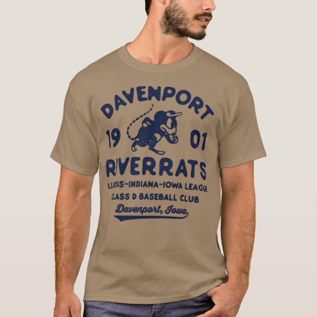 Davenport River Råttor - Iowa T Shirt (Framsida)