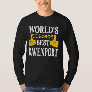 Davenport Surname Family Efternamn World's Best Da T Shirt