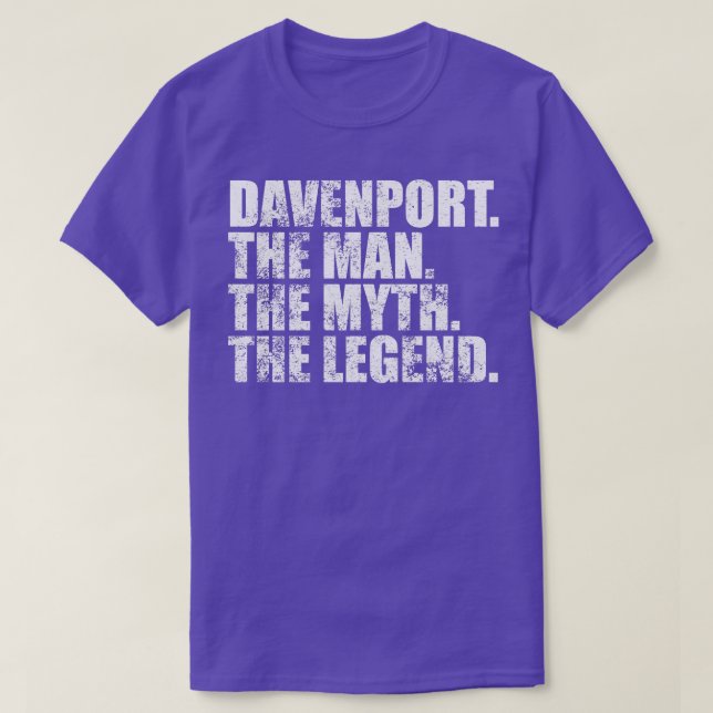 DavenportDavenport Family namn Davenport, efternam T Shirt (Design framsida)