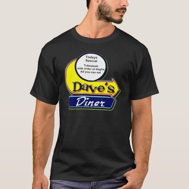 Daves middag t-shirt (Framsida)