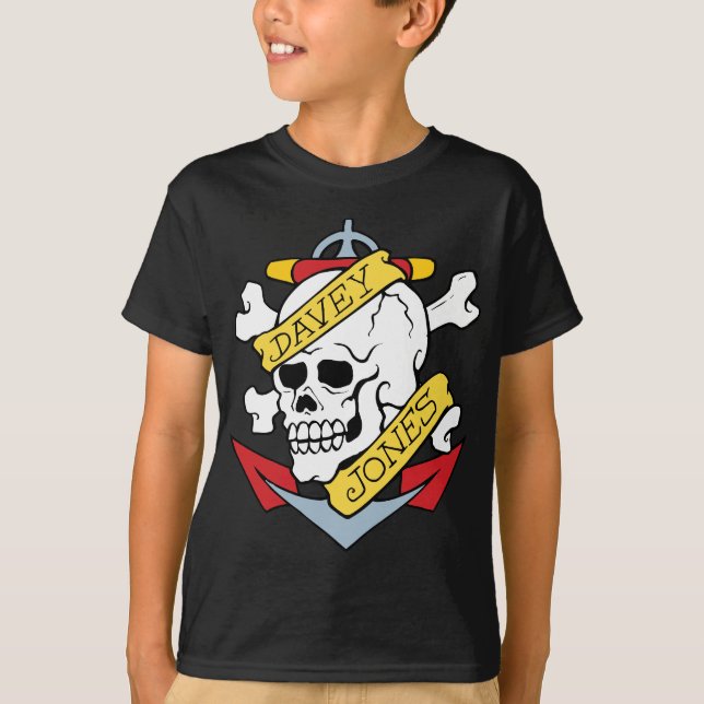 Davey Jones Tattor T Shirt (Framsida)