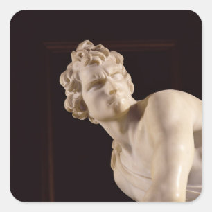David 1623-24 (marmor) (specificera), fyrkantigt klistermärke