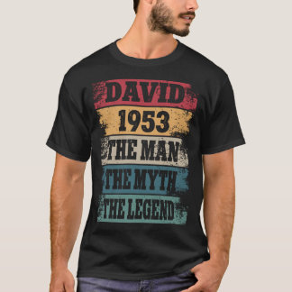 David 1953 69 år Funny 69:e födelsedagens Dekorati T Shirt