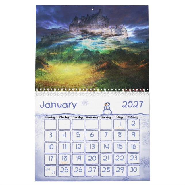 David A. Bagare Konst kalender 2013 (Jan 2027)