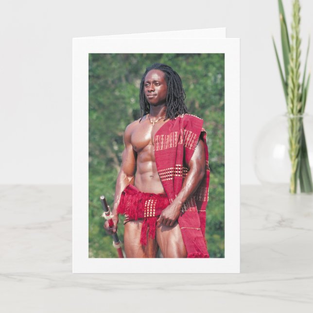 David Adomah som "Afrikanen ", Kort (Framsida)