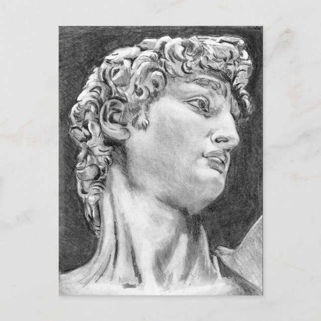 David after Michelangelo ... 2004/2005 sketchbook Vykort (Framsida)